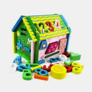 Kid Building Block Digital Shape Disassembly House Wooden Toys