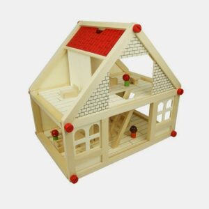 House Wooden Toys Model Building Kids Toy Wood